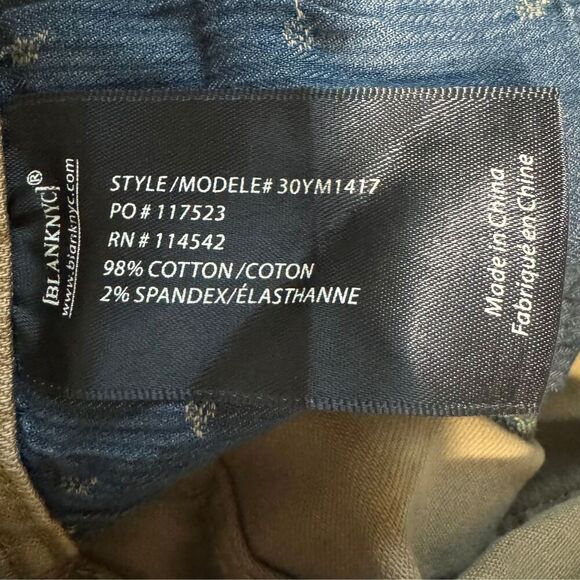 BLANK NYC Mens Wooster Straight Leg Jeans Stretch Denim Tan Khaki NWT 28 x 32 - Picture 7 of 7